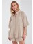Müslin Kadın Oversize Gömlek | Taş MKS166965-01 1