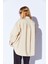 Bej Soft Yumuşak Dokulu Modal Karışımlı Oversize Kadın Gömlek | MKS169503-01 5