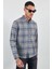 Gri Flanel Ekose Kışlık Gömlek Gri 1