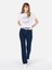 Regular Fit Yuvarlak Yaka Kadın Beyaz Kısa Kol Tişört Cl1068726 3