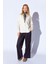 Ekru Oversize Tek Cepli Gabardin Rahat Kesim Soft Dokulu Pamuk Kadın Gömlek | MKW168174-01 3