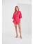 Müslin Kadın Oversize Gömlek | Fuşya MKS166965-01 3