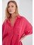 Müslin Kadın Oversize Gömlek | Fuşya MKS166965-01 4