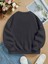 Oversize Bisiklet Yaka Basic Are You Ok Honey Baskılı Sweatshirt - Füme 2
