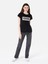 Regular Fit Yuvarlak Yaka Kadın Siyah Kısa Kol Tişört Cl1067935 3