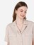 Regular Fit Shirt Neck Düz Kadın Bej Kısa Kol Gömlek Cl1068238 4