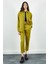 Olive Gabardin Ön Cep Detaylı Gömlek 3