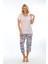 Bambu Kadın Kapri Takım Pijama 71027 1