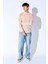 Bisiklet Yaka Jakarlı Dokulu Kumaş Slim Fit Basic Uzun Kol Erkek Tshirt | Taş MANW229954-1 3