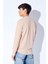 Bisiklet Yaka Jakarlı Dokulu Kumaş Slim Fit Basic Uzun Kol Erkek Tshirt | Taş MANW229954-1 5