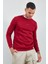 Bisiklet Yaka Basic Minimal Baskılı Sweat Bordo 1