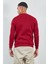 Bisiklet Yaka Basic Minimal Baskılı Sweat Bordo 5