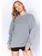 Eskitme/soluk Efektli Basic Kalıp L Örme Sweatshirt | Boyama Gri MKW278852-01 2