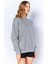 Eskitme/soluk Efektli Basic Kalıp L Örme Sweatshirt | Boyama Gri MKW278852-01 3