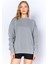 Eskitme/soluk Efektli Basic Kalıp L Örme Sweatshirt | Boyama Gri MKW278852-01 4