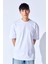 Beyaz Kalın Gramajlı Soft Dokulu Fırçalı Yüksek Baskılı Oversize Erkek Tshirt | MNN211049-01 3