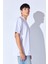 Beyaz Kalın Gramajlı Soft Dokulu Fırçalı Yüksek Baskılı Oversize Erkek Tshirt | MNN211049-01 5