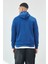 Kapüşonlu Basic Minimal Baskılı Sweat Marin 5