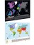 Scratch Map Kazınabilir Dünya Haritası 2’li Klasik ve Kids Versiyon Büyük Boy Dünya Haritaları 1
