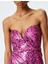Kalp Yaka Kolsuz Pullu Payetli Mini Bodycon Elbise 5