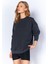 Eskitme/soluk Efektli Basic Kalıp L Örme Sweatshirt | Antrasit MKW278852-01 1