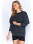 Eskitme/soluk Efektli Basic Kalıp L Örme Sweatshirt | Antrasit MKW278852-01 3