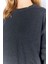 Eskitme/soluk Efektli Basic Kalıp L Örme Sweatshirt | Antrasit MKW278852-01 4