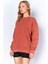 Eskitme/soluk Efektli Basic Kalıp L Örme Sweatshirt | Kiremit MKW278852-01 4