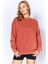 Eskitme/soluk Efektli Basic Kalıp L Örme Sweatshirt | Kiremit MKW278852-01 5