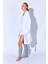 %100 Organik Pamuk Müslin Yıkamalı Sabahlık Kimono Beyaz | MKW359976-01 4