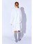 %100 Organik Pamuk Müslin Yıkamalı Sabahlık Kimono Beyaz | MKW359976-01 5