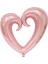 Rose Içi Boş Kalp Folyo Balon 40" 2