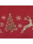 Dolce Gardenya Nakışlı Yılbaşı Kırmızı Masa Örtüsü 4