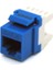 Cat 6 Keystone Jack, Zırhsız/unshielded, 250 Mhz Acc. Iso/ıec 11801:2002 AM2:2009/09, Mavi Renk, Beyaz Idc Plastik beek Category 6 (Cat. 6) Utp Keystone Jack, Blue 1