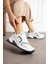 Beyaz Gri Rahat Kalıp Kadın Sneaker 2