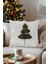 Charm Özel Püskül Dikiş Çam Ağacı Motifli Krem Kırlent 45 x 45 35258A 1