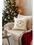 Charm Renkli Geyik Baskılı Beyaz Kırlent 43X43 35257A 1