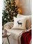Charm Siyah Geyik Baskılı Beyaz Kırlent 43X43 35263A 1