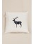 Charm Siyah Geyik Baskılı Beyaz Kırlent 43X43 35263A 2
