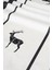 Charm Siyah Geyik Baskılı Krem Runner 45X140 35261A 3
