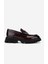Erkek Hakiki Deri Bordo Loafer Ayakkabı 381 20228 Erk Ayk SK24-25 Bordo Acma 1