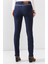 Şerit Detaylı Dar Kesim Lacivert Pamuklu Jean Pantolon 3