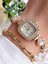 Özel Tasarım Taşlı Kasa ve Kordon Vintage Seri Kadın Kol Saati+ Bileklik Hediyeli CL8712.T1 1