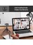 M2 4K 12MP F2.0 Adaptif Parlaklık Cmos Sensör Metal Kasa 70° Lens Açısı Webcam Kamerası Gümüş 7