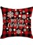 45CM Merry Christmas Yastık Kılıfı Kırmızı Noel Baba Meydanı Ev Dekorasyonu (Yurt Dışından) 1