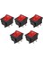 Kırmızı Işık Aydınlatmalı 4 Pin Dp On/off Snap-In Rocker Switch (Yurt Dışından) 1