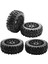 4 Adet Rc Buggy Tekerlekler ve Lastikler, Altıgen 17MM Jantlar 1/8 Ölçekli (Yurt Dışından) 5