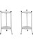 2x Iki Katmanlı Zarif Metal Bitki Stand Rafı Saksı Bitki Tutucu Modern Uzun Bitki Pot Kapalı Açık Dekor Için Standları A (Yurt Dışından) 1
