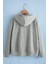 Kapüşonlu Fermuarlı Oversize Mevsimlik Gri Hırka / Sweatshirt 2