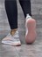 Kadın Bağcıklı Triko Spor Ayakkabı-Buz-Pudra 4